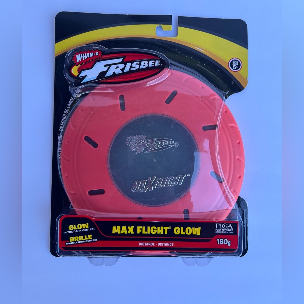 COPY - Wham-O Max Flight Glow Frisbee Disc Teal Brand New